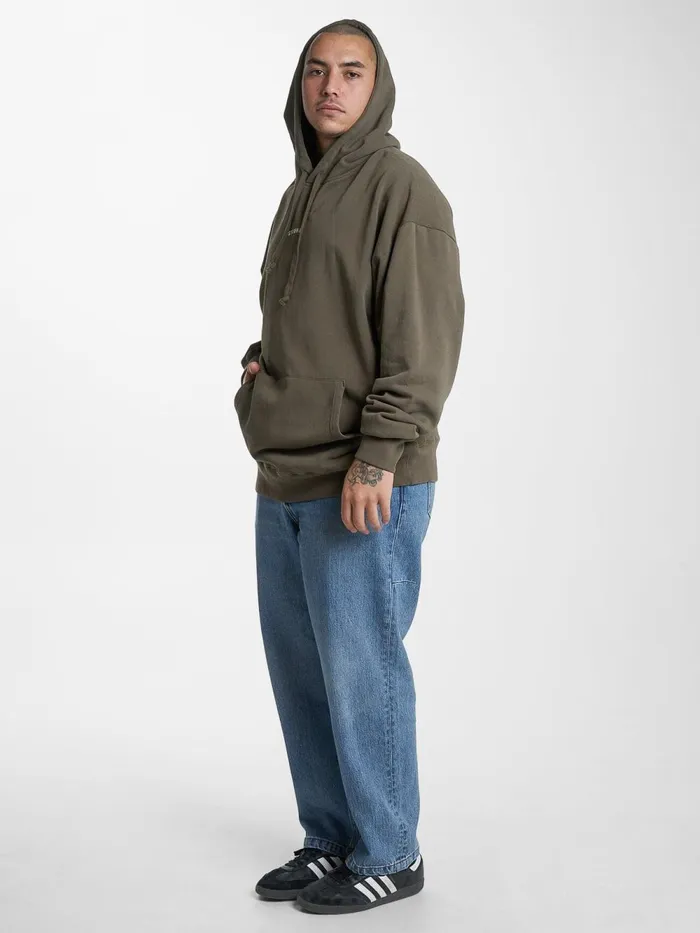 Mens Minimal Slouch Pull On Hood Tarmac Thrills Sweaters and Fleece