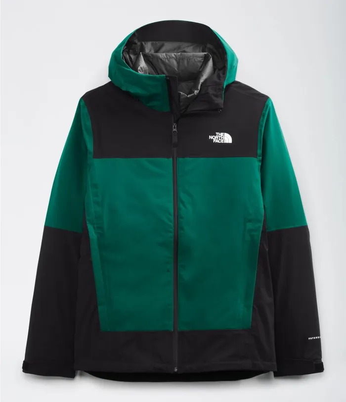 Mens Mountain Light FL Triclimate Jacket Blackasphalt Greycedar Tan The North Face 3In1