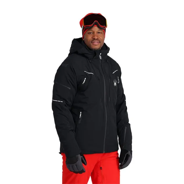 Mens Pinnacle Black Spyder Insulated