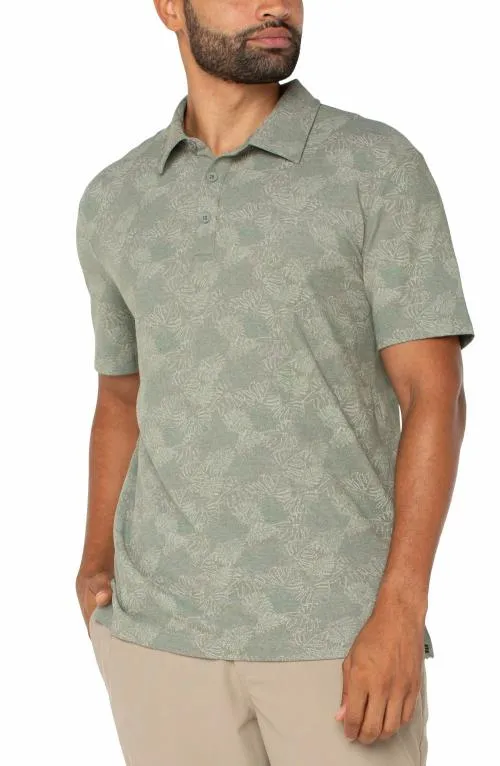 Mens Shirts Liverpool Los Angeles Short Sleeve Polo Sage Grey