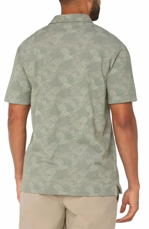 Mens Shirts Liverpool Los Angeles Short Sleeve Polo Sage Grey