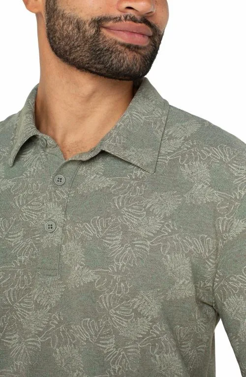 Mens Shirts Liverpool Los Angeles Short Sleeve Polo Sage Grey