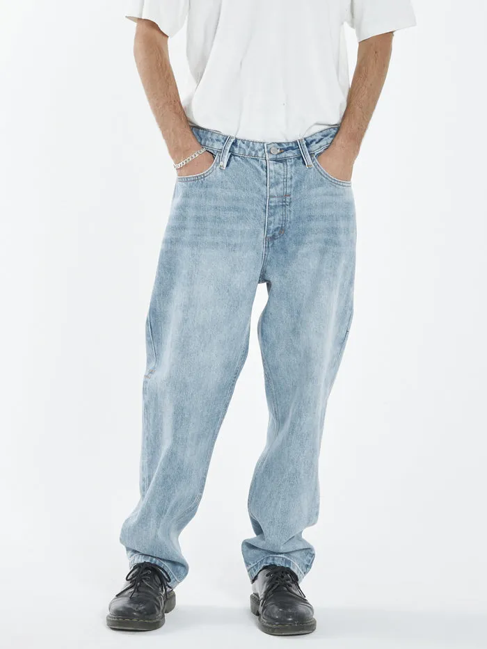 Mens Slacker Denim Jean Dust Blue Thrills Denim