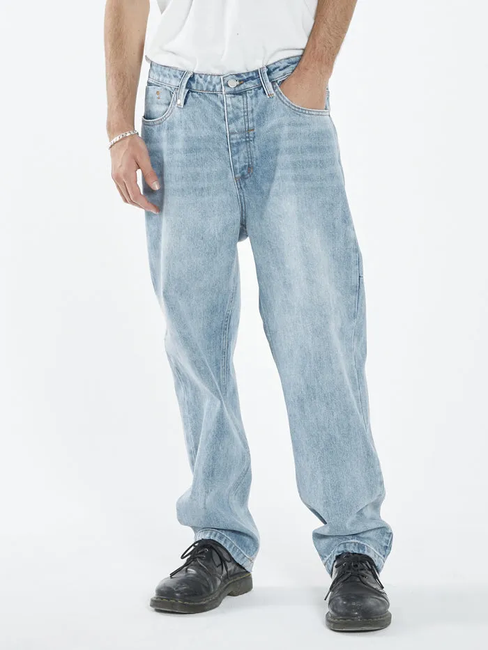 Mens Slacker Denim Jean Dust Blue Thrills Denim