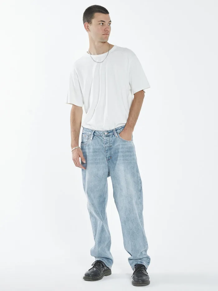Mens Slacker Denim Jean Dust Blue Thrills Denim