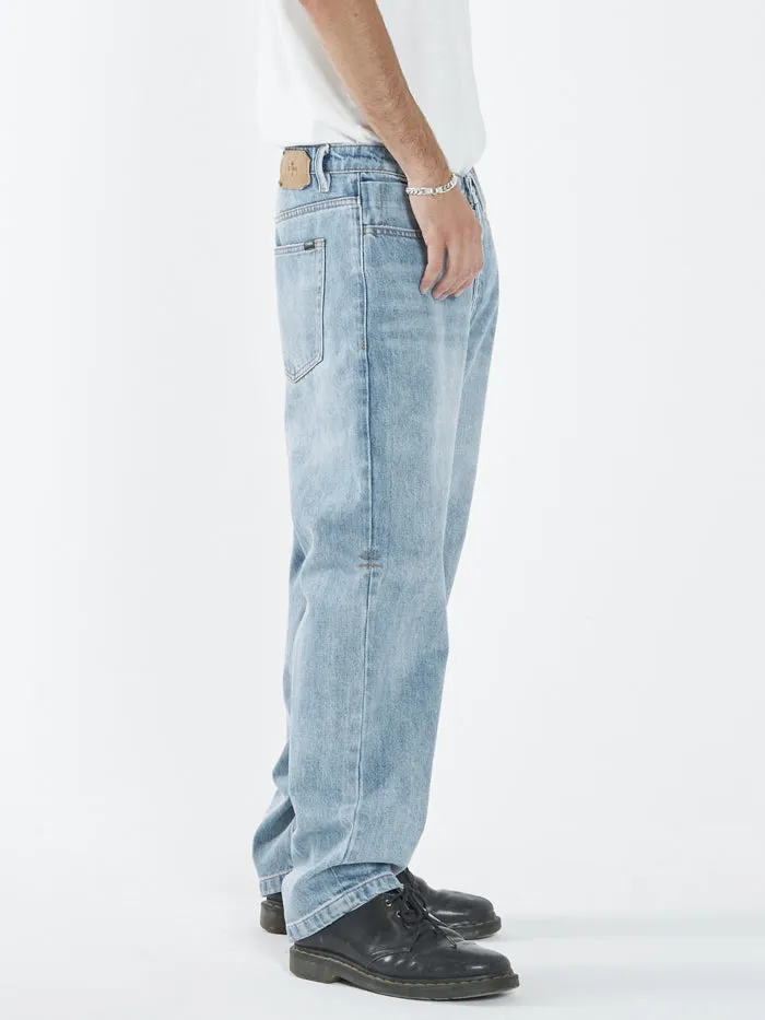 Mens Slacker Denim Jean Dust Blue Thrills Denim