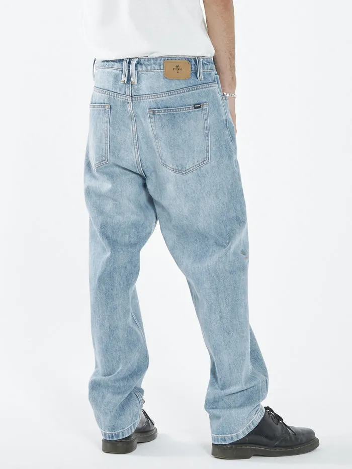 Mens Slacker Denim Jean Dust Blue Thrills Denim