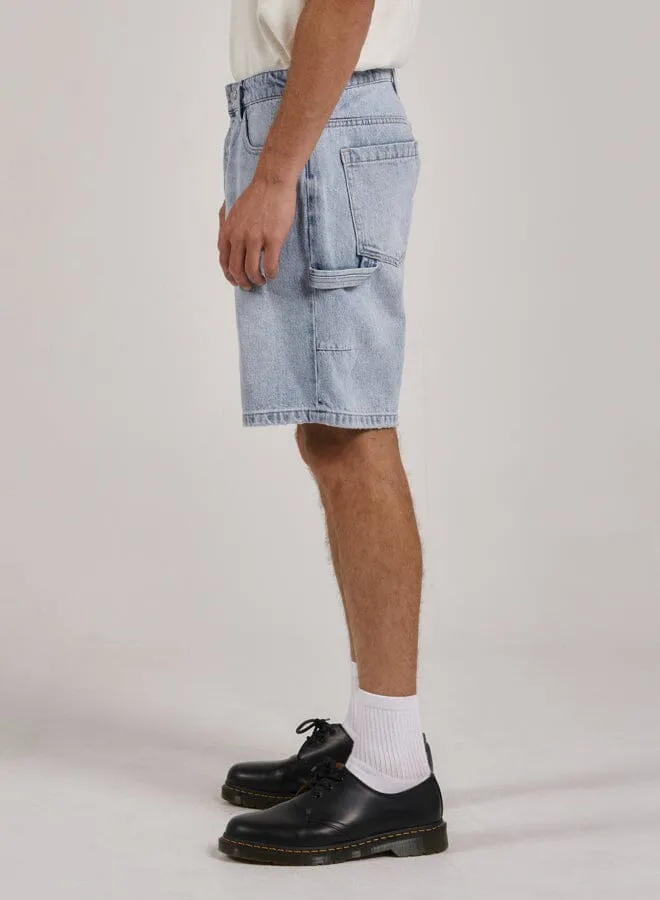 Mens Slacker Denim Short Ash Blue Thrills Denim Shorts
