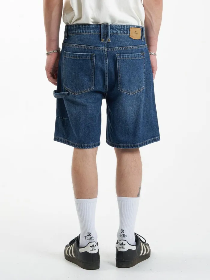 Mens Slacker Denim Short Roadhouse Blue Thrills Denim Shorts