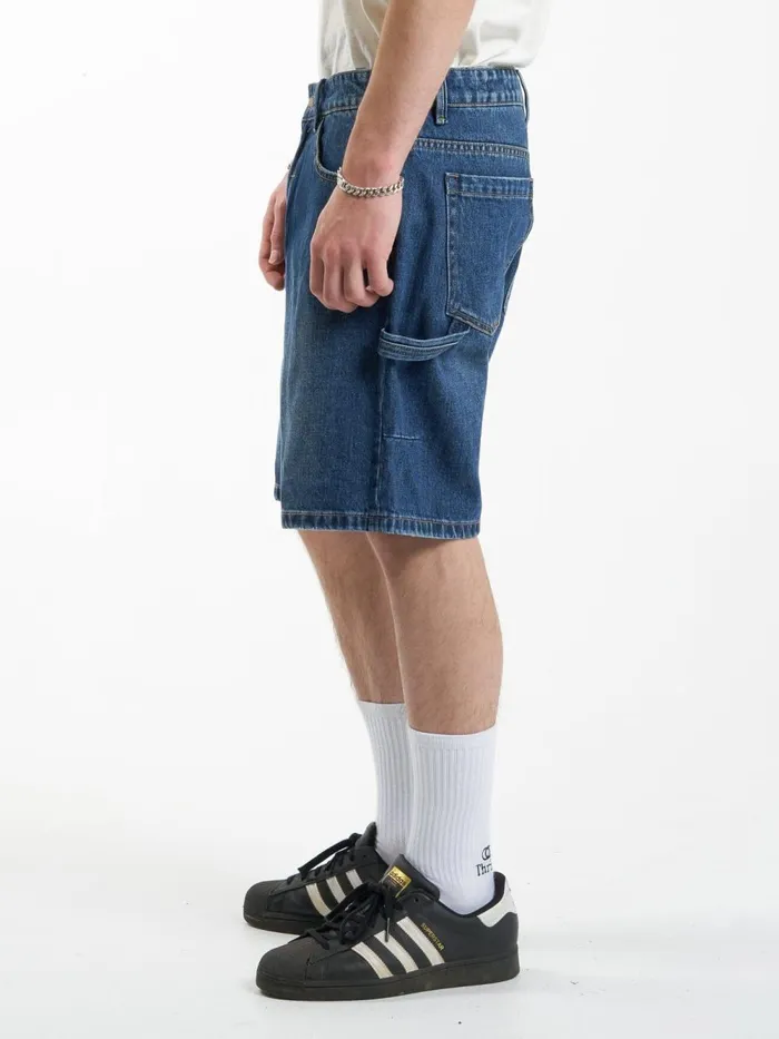 Mens Slacker Denim Short Roadhouse Blue Thrills Denim Shorts