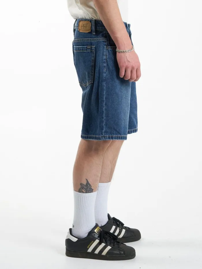 Mens Slacker Denim Short Roadhouse Blue Thrills Denim Shorts