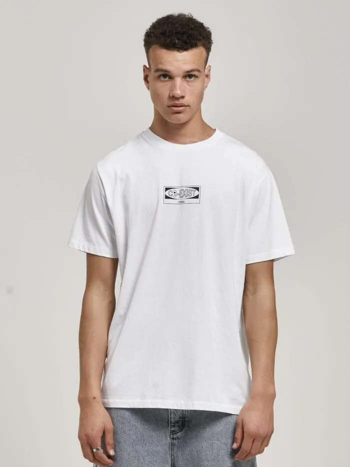 Mens The Paradox Merch Fit Tee White Thrills Tees and Tank Tops