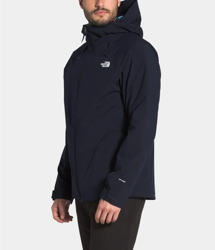 Mens ThermoBall Eco Triclimate Jacket Aviator Navymallard Blue Abstract Ikat Print The North Face Insulated and Down Jackets