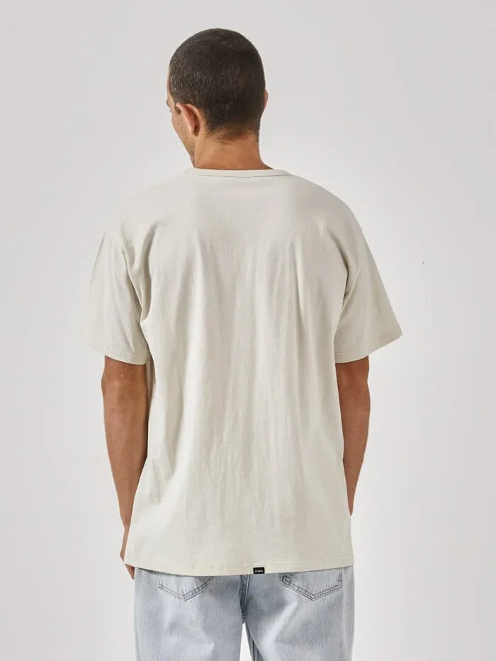 Mens Workwear Embro Box Fit Tee Heritage White Thrills Tees and Tank Tops