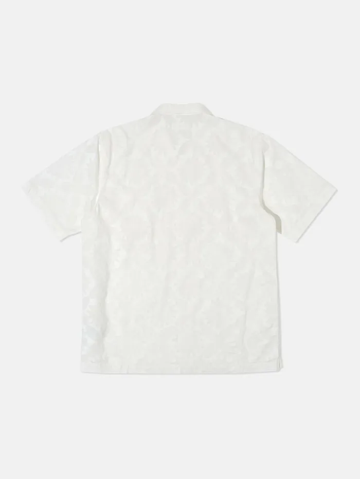 Minari Shirt In Ecru Sun Print Poplin Men Universal Works Shirts