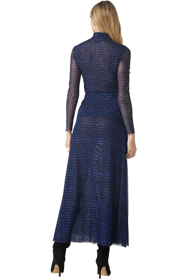 MISA Los Angeles EKAT SKIRT Midnight Shibori Women Skirts and Shorts
