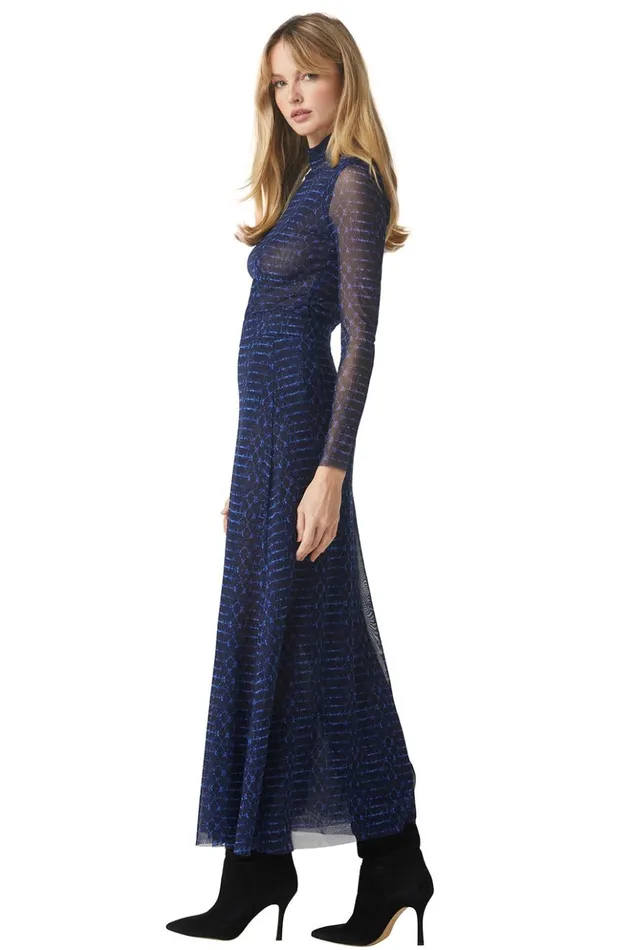 MISA Los Angeles EKAT SKIRT Midnight Shibori Women Skirts and Shorts