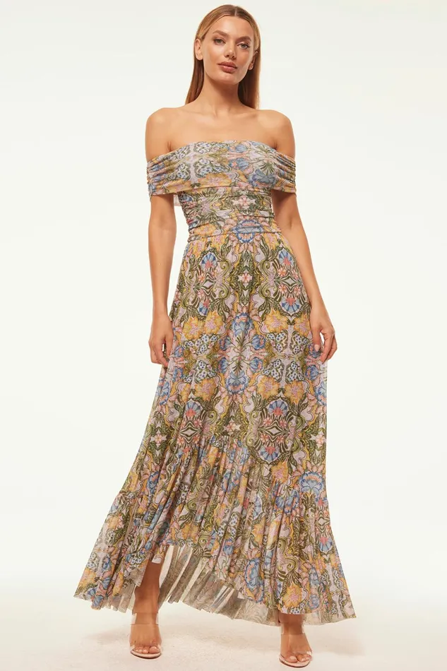 MISA Los Angeles FIORELLA DRESS Dolce Vita Kaleidoscope Women Dresses