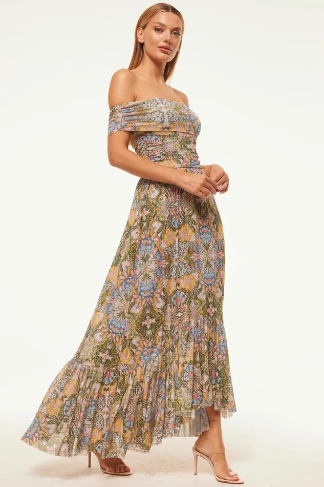 MISA Los Angeles FIORELLA DRESS Dolce Vita Kaleidoscope Women Dresses