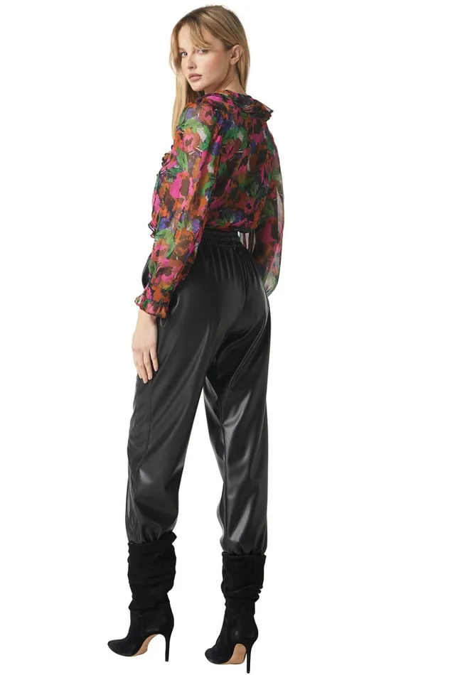 MISA Los Angeles FLORENCE TOP Jewel Tone Flora Women Tops