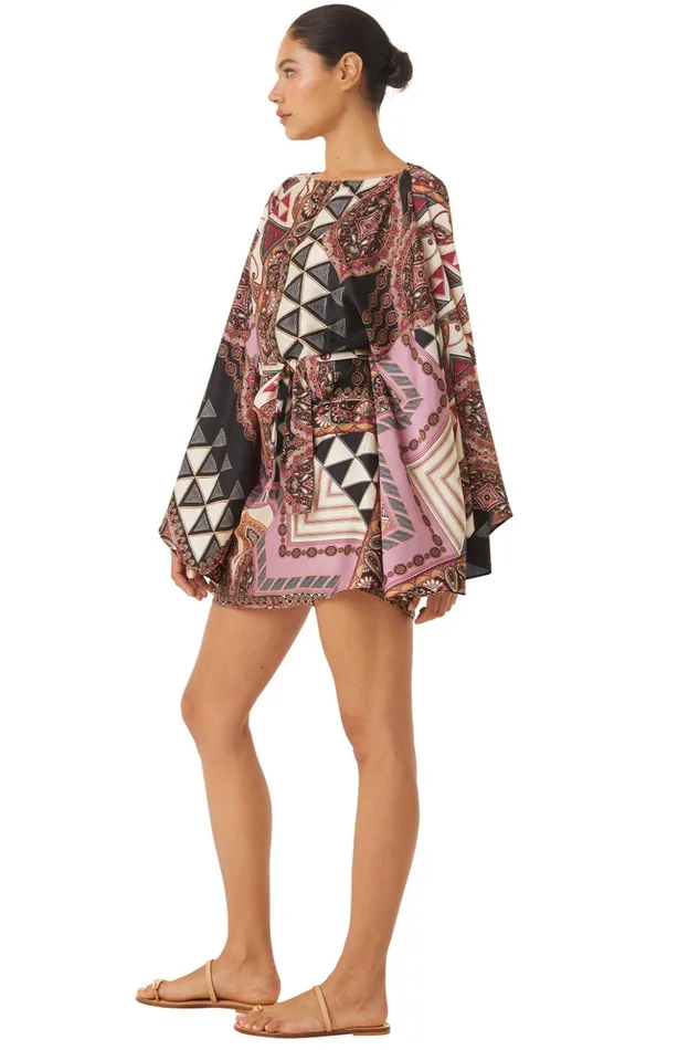 MISA Los Angeles GIADA DRESS Leonardo Patchwork Women Dresses
