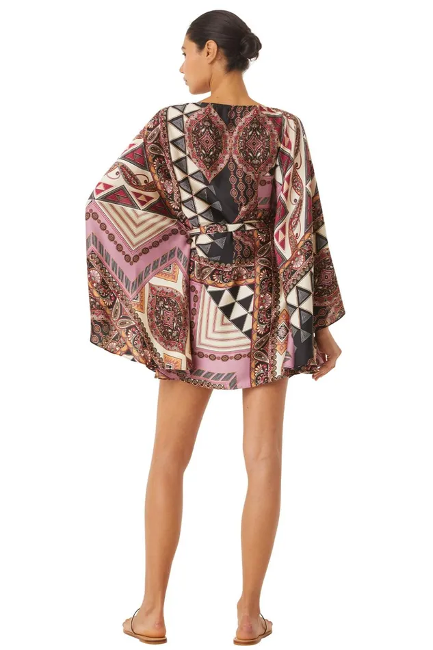 MISA Los Angeles GIADA DRESS Leonardo Patchwork Women Dresses