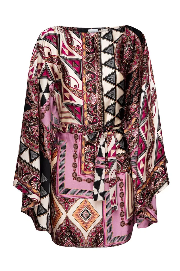 MISA Los Angeles GIADA DRESS Leonardo Patchwork Women Dresses