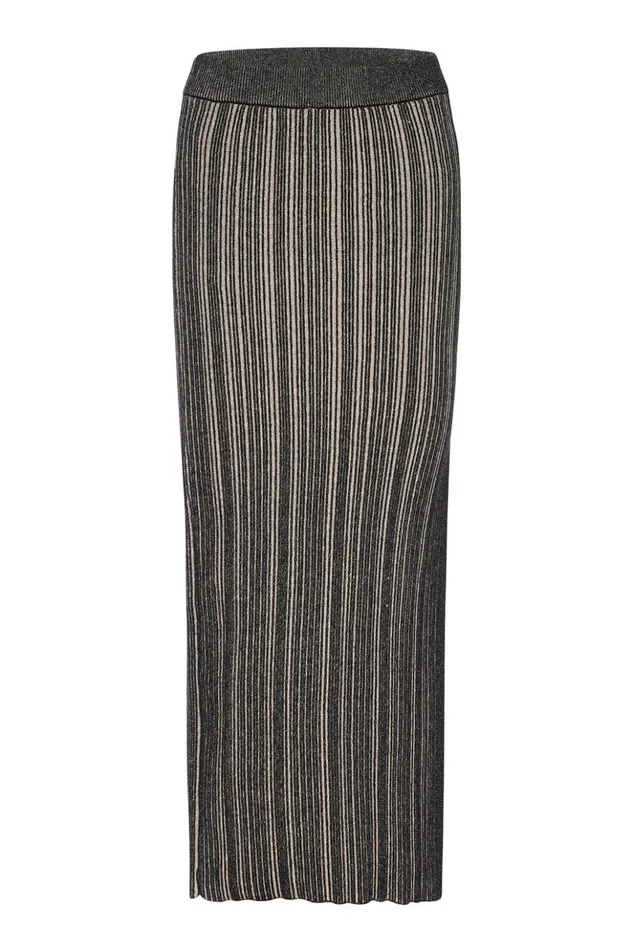 MISA Los Angeles GLORIA SKIRT Blackskinny Latte Women Matching Sets