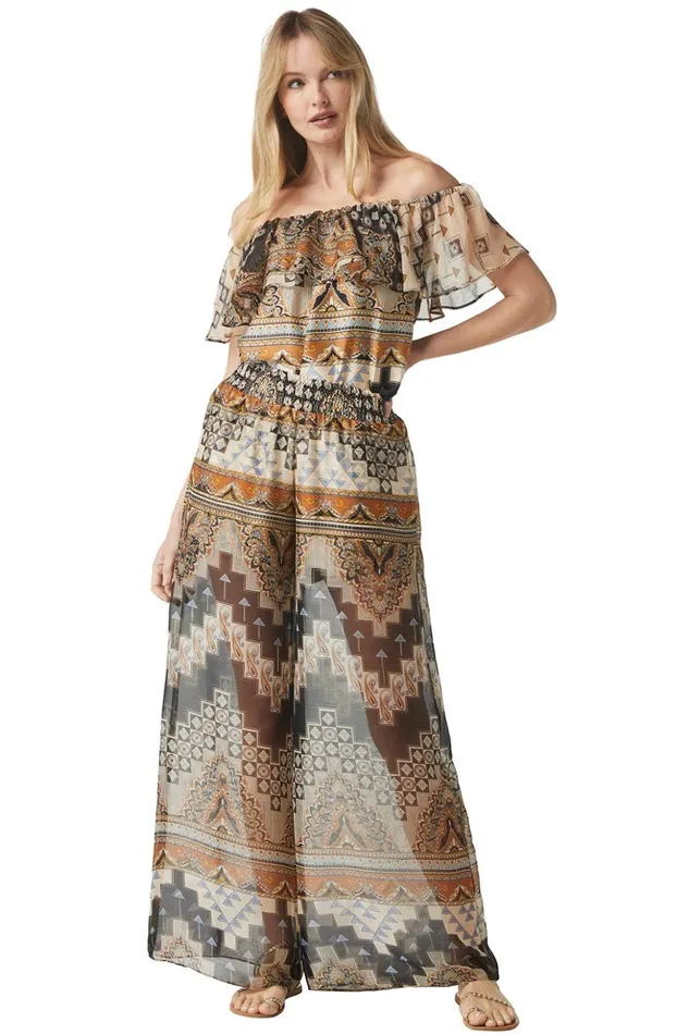 MISA Los Angeles GRAZIELA TOP Alhambra Mosaic Women Tops