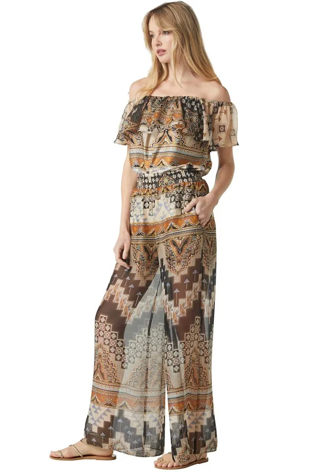 MISA Los Angeles GRAZIELA TOP Alhambra Mosaic Women Tops