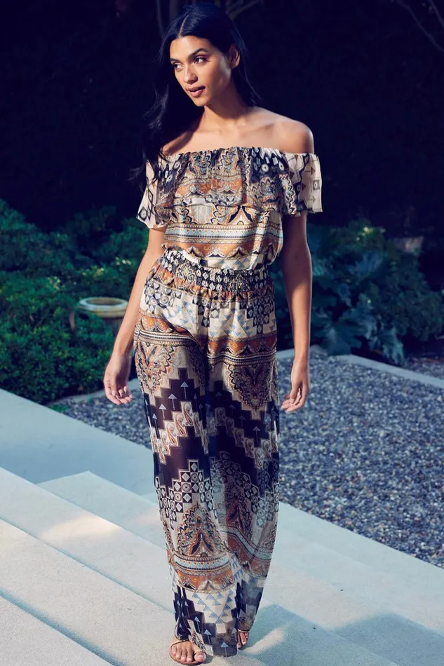 MISA Los Angeles GRAZIELA TOP Alhambra Mosaic Women Tops