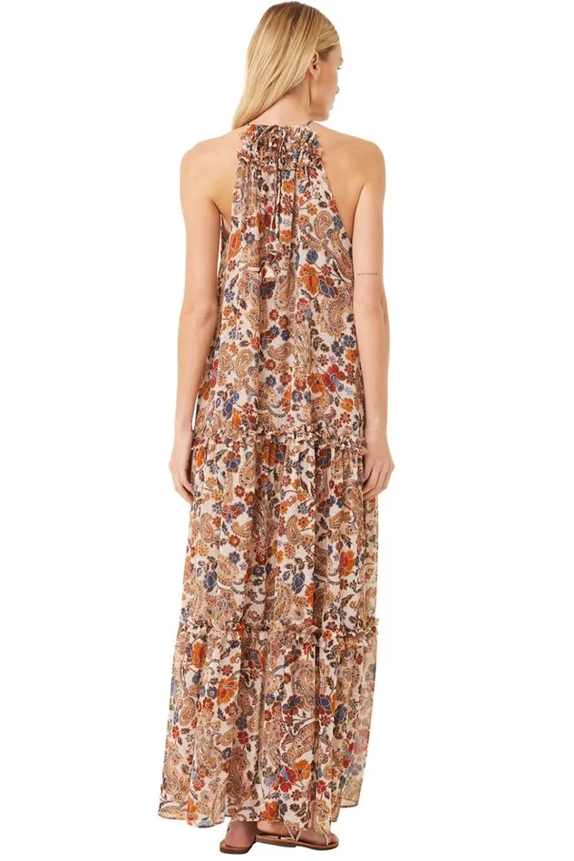 MISA Los Angeles LALA DRESS Coco Lurex Paisley Women Dresses