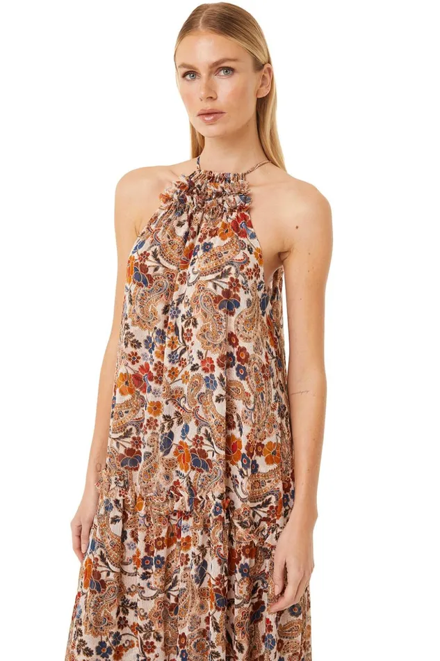 MISA Los Angeles LALA DRESS Coco Lurex Paisley Women Dresses