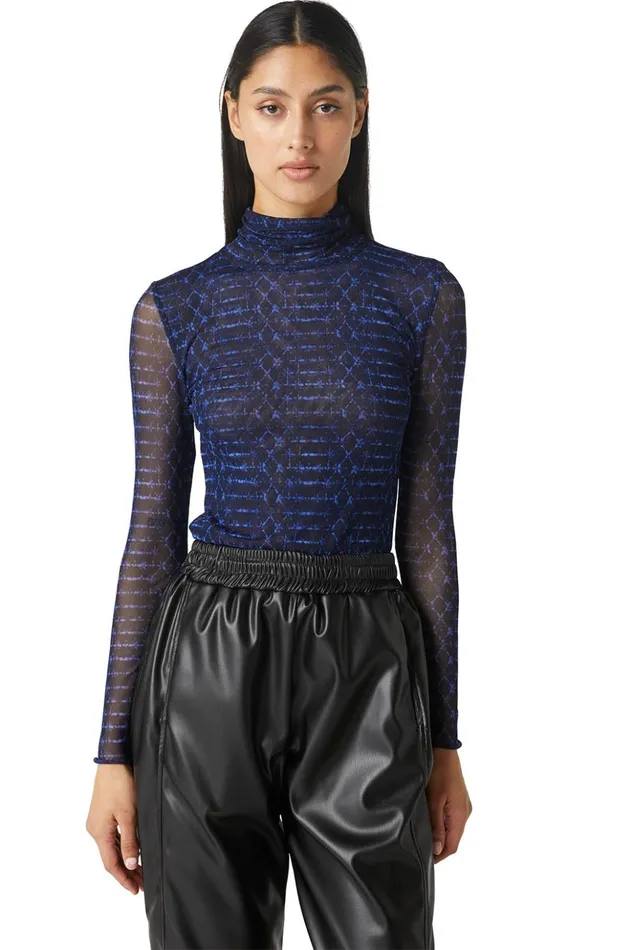 MISA Los Angeles NADJA TOP Midnight Shibori Women Tops