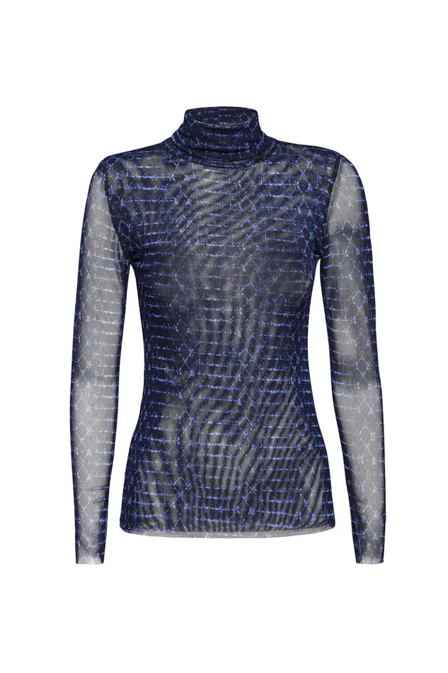 MISA Los Angeles NADJA TOP Midnight Shibori Women Tops