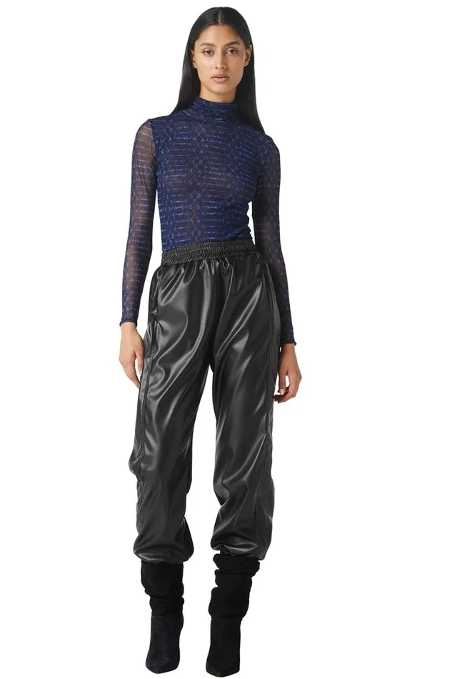 MISA Los Angeles NADJA TOP Midnight Shibori Women Tops
