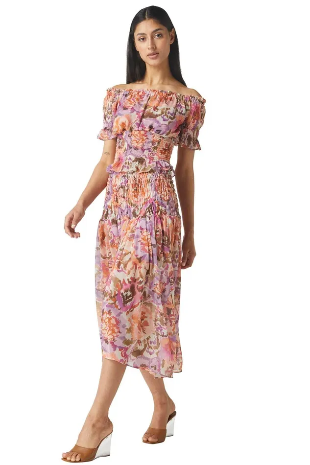 MISA Los Angeles TOULAH TOP Sunset Blooms Women Tops