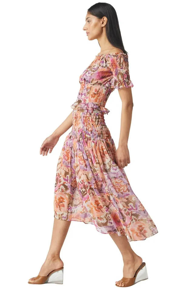 MISA Los Angeles TOULAH TOP Sunset Blooms Women Tops