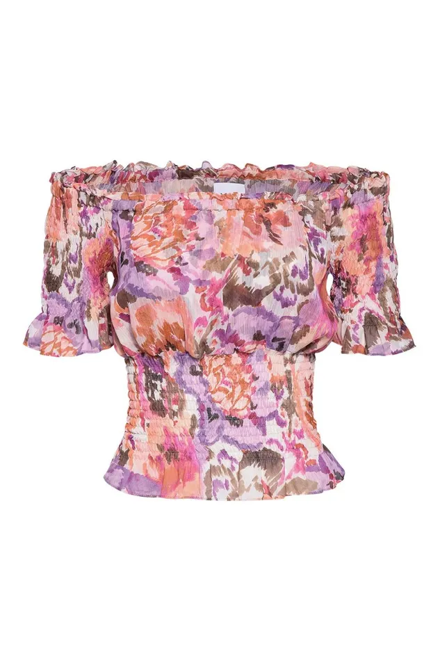 MISA Los Angeles TOULAH TOP Sunset Blooms Women Tops