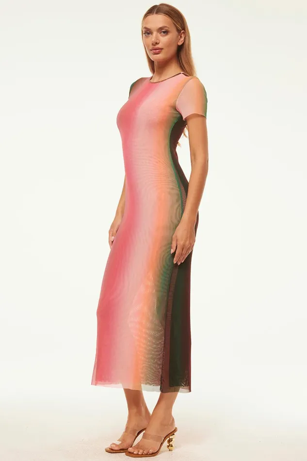 MISA Los Angeles VANESSA DRESS Cali Ombre Women Dresses