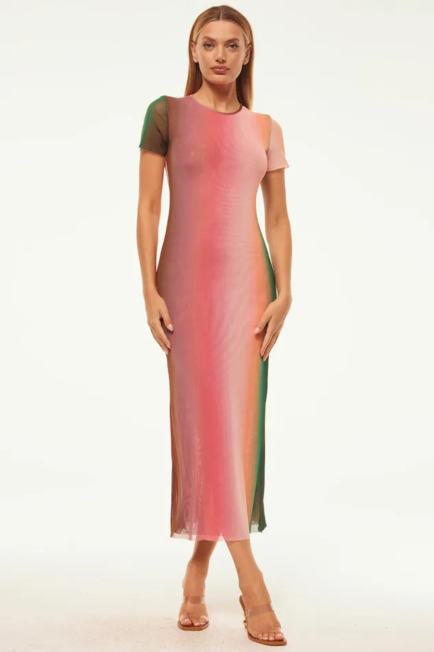 MISA Los Angeles VANESSA DRESS Cali Ombre Women Dresses