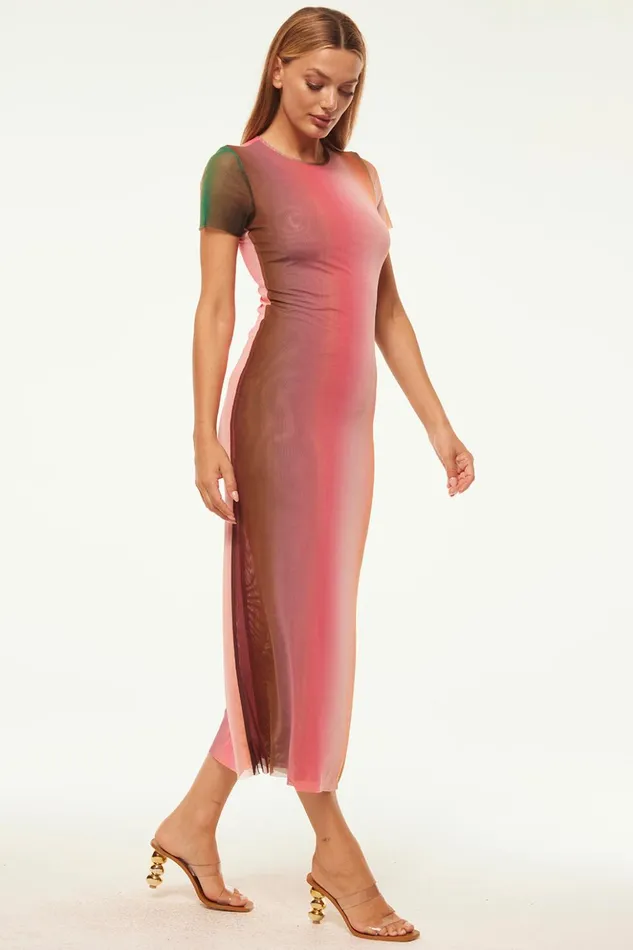 MISA Los Angeles VANESSA DRESS Cali Ombre Women Dresses