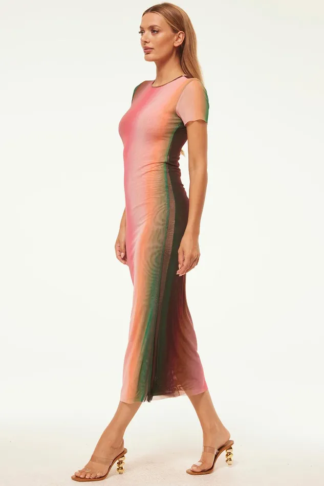 MISA Los Angeles VANESSA DRESS Cali Ombre Women Dresses