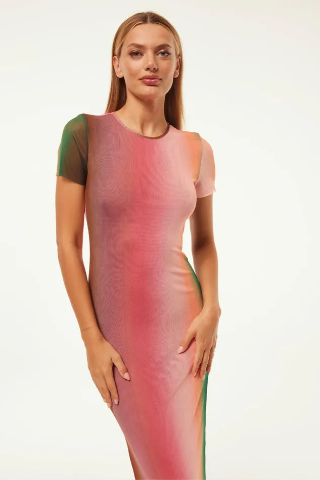 MISA Los Angeles VANESSA DRESS Cali Ombre Women Dresses