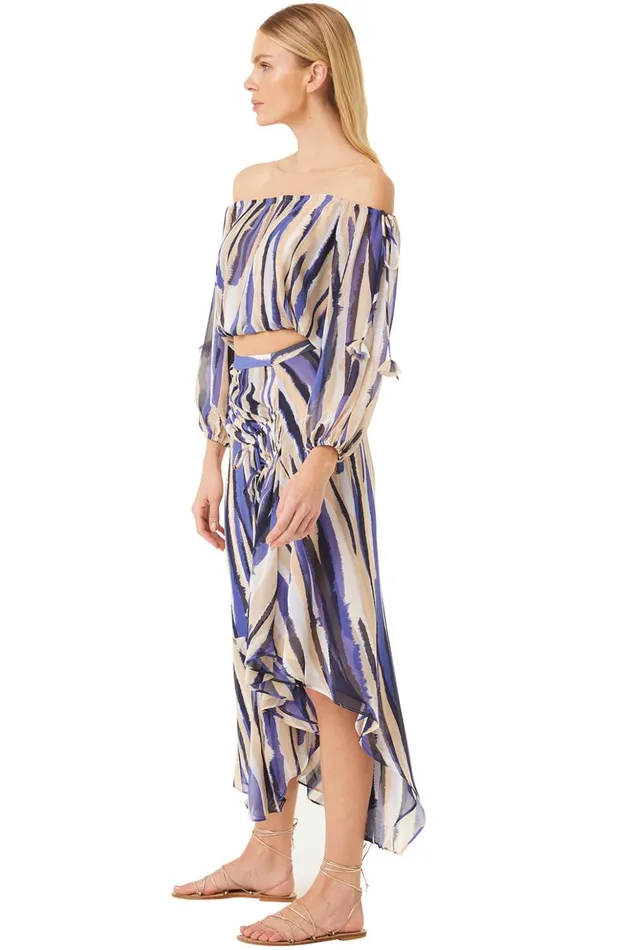 MISA Los Angeles ZULIKA SKIRT Striped Instinct Women Skirts and Shorts