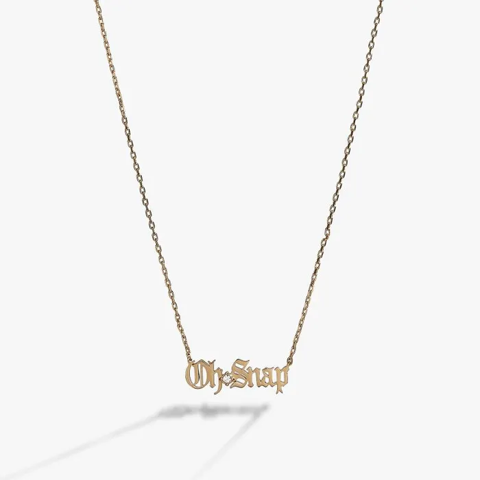 Necklaces Women Alex And Ani 90s Nostalgia Oh Snap Necklace Gold