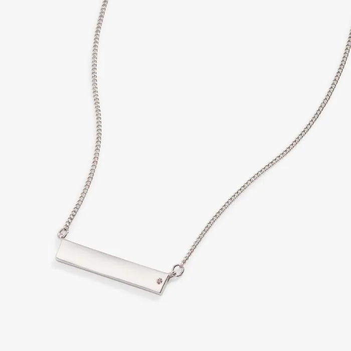 Necklaces Women Alex And Ani Bar Necklace With Crystal Accent Silver