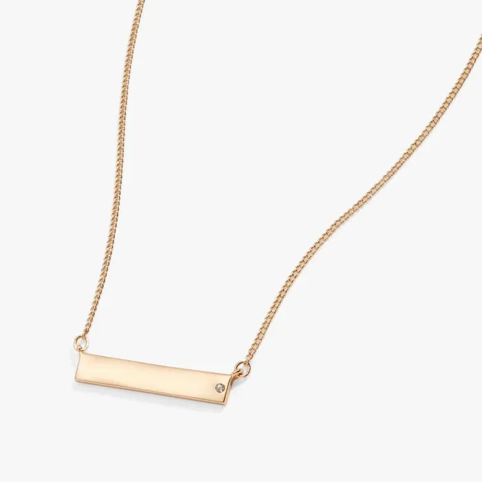 Necklaces Women Alex And Ani Bar Necklace With Crystal Accent Silver