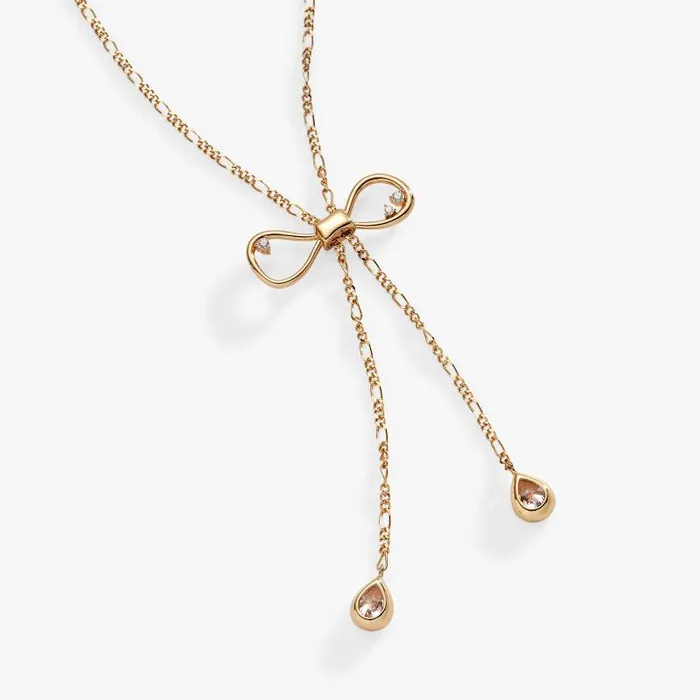 Necklaces Women Alex And Ani Coquette Bow Necklace Shiny Gold