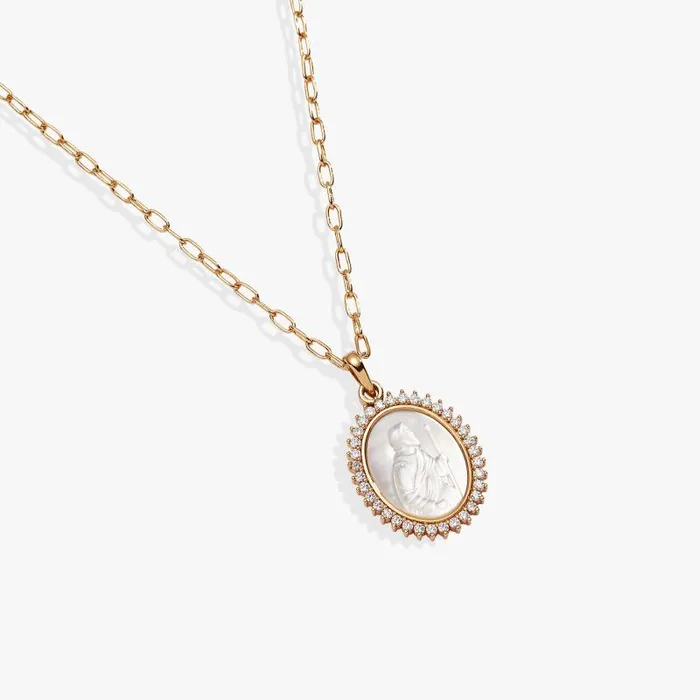 Necklaces Women Alex And Ani Divine Guides St Christopher Pendant Necklace Gold